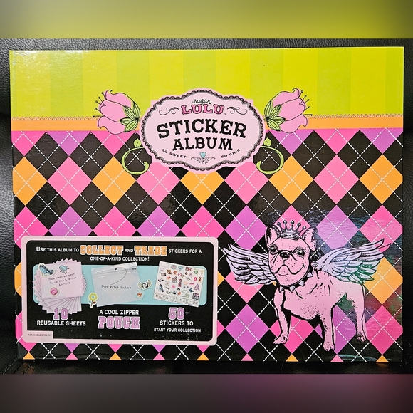 Sugar LuLu Other - Sugar Lulu Sticker Album with Colorful Design NEW